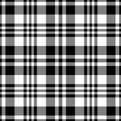 Apparel check plaid fabric, underwear vector pattern background. Customizable tartan texture textile seamless in gray and black colors.