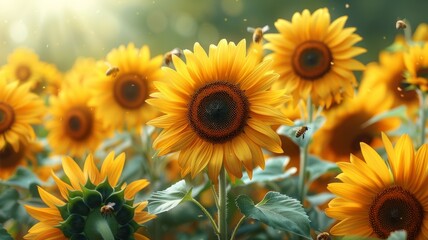 Obraz premium Nature & Seasons. Generative AI