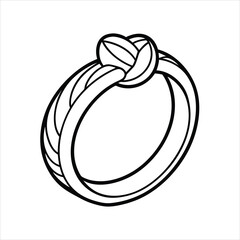 A fashionable statement ring illustration vector