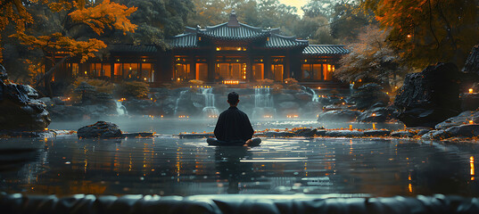 Person practicing mindfulness meditation in a serene garden focusing on the benefits of mindfulness for emotional wellbeing