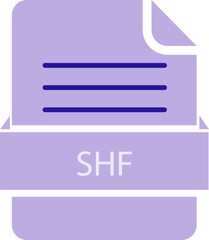 SHF File icon black color and lines