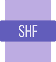 SHF ip file extension icon color fill outer flat
