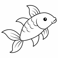 Koi Fish Vector Illustration for Art and Design Projects
