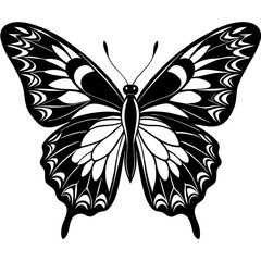Butterfly vector silhouette, vector of butterfly design, Butterfly icon