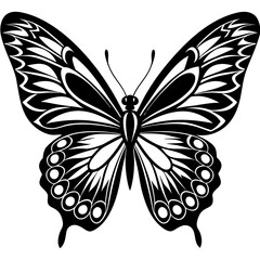 Butterfly vector silhouette, vector of butterfly design, Butterfly icon