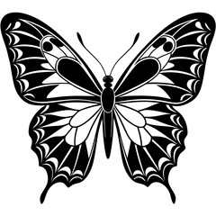 Butterfly vector silhouette, vector of butterfly design, Butterfly icon