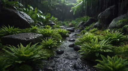 Fototapeta premium waterfall in the forest