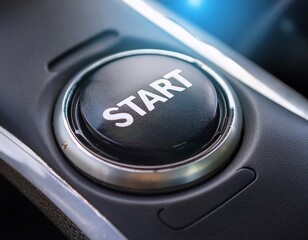 Start button on a device, representing initiation, beginning, and operational readiness.