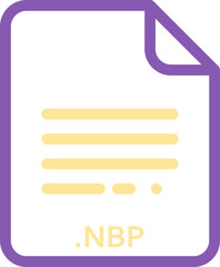 NBP doted and dashed icon inside transparent