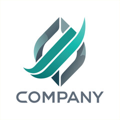 business logo for COMPANY with a polished modern design art vector