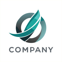 business logo for COMPANY with a polished modern design art vector