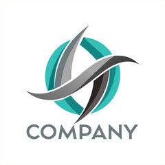 business logo for COMPANY with a polished modern design art vector
