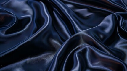 Fototapeta premium Close-up of satin fabric with a glossy sheen, exuding sophistication and elegance, fabric texture background, glossy satin