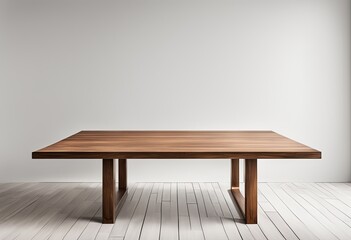 Empty Wooden Table