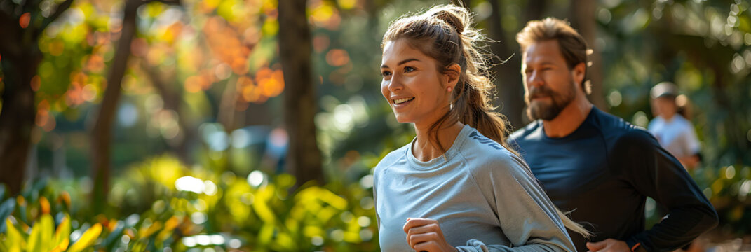 Personal trainer working with clients in a park incorporating functional fitness exercises to improve overall health and physical fitness