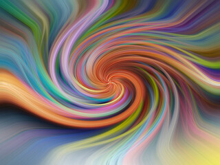 Obraz premium Colorfull Abstract twisted light fibers effect
