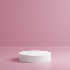 3D rendered podium for your product showcase.3D illustration