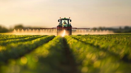 Obraz premium sunset in the field