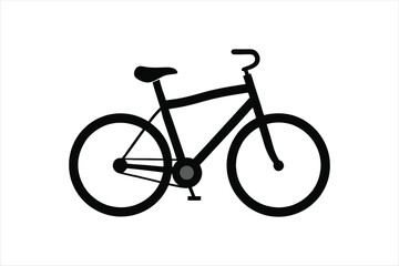 Fototapeta premium Create a bicycle silhouette vector