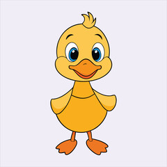 Cute duck art vector