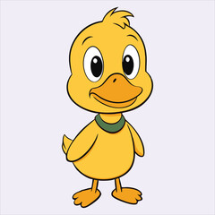 Cute duck art vector