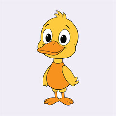 Cute duck art vector