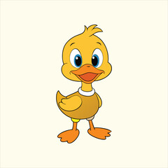 Cute duck art vector