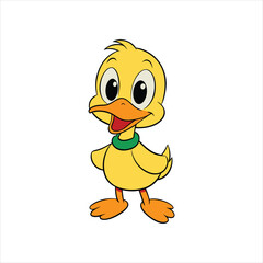Cute duck art vector