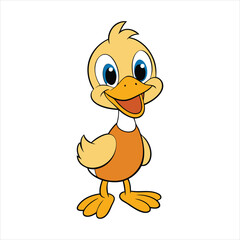 Cute duck art vector