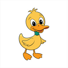 Cute duck art vector