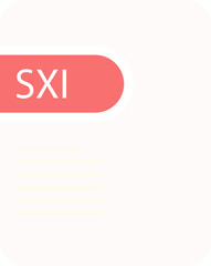 SXI File icon deep and minimal