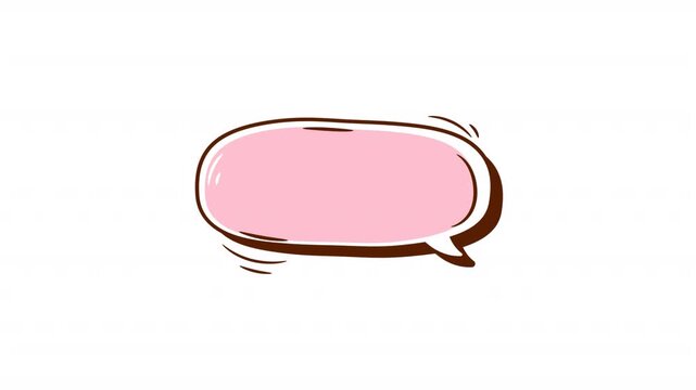  speech bubble Animation With Copy Space