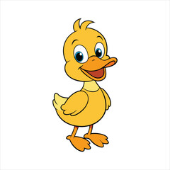 Cute duck art vector