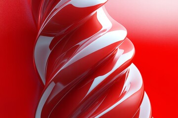 Recycling process demonstration with dynamic ribbon forms symbolizing continuous improvement and innovation in waste management.