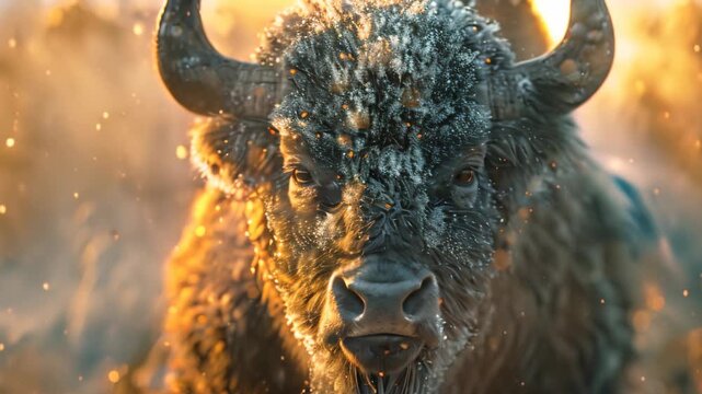 Bison the head Video 4K