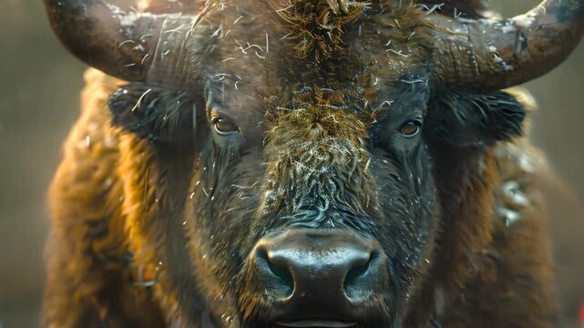 Bison the head Video 4K