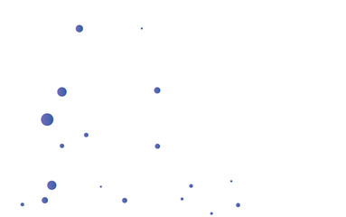Light Orange vector pattern with colored spheres. Geometric sample of repeating circles on white background in halftone style.