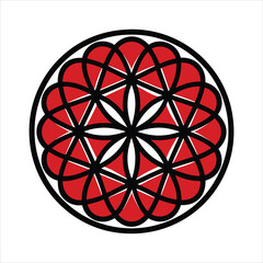 flower of life art vector