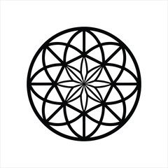 flower of life art vector