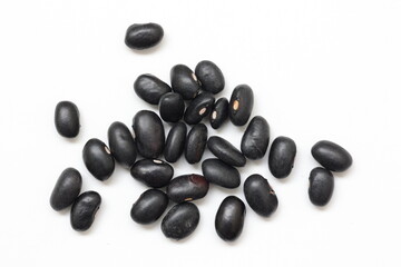 black seeds isolated on white 