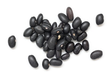 black bean seed isolated 