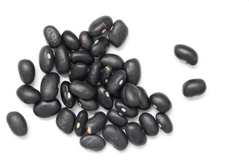 black bean seeds isolated 