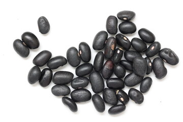 black bean seeds isolated 