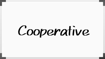 Cooperative のホワイトボード風イラスト
