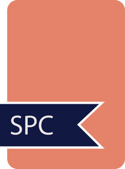 SPC File format icon label contour