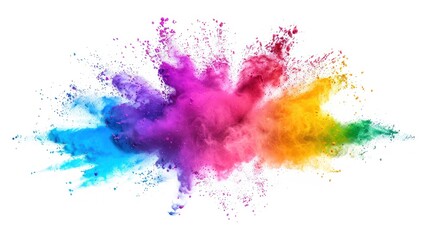 Fototapeta premium Abstract Colorful Powder Explosion