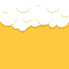 Cold beer background in flat style. Alcohol drink vector illustration on isolated background. Alcohol glass sign business concept.