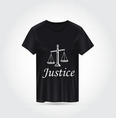 Justice t-shirt  design