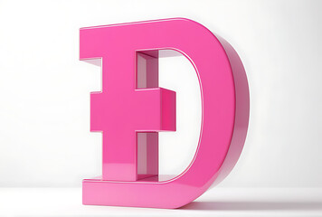 bold pink number white supplies white high resolution high details vibrant