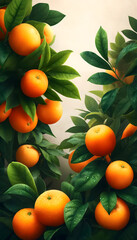 oranges on tree